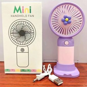 Portable Handy USB Rechargeable Mobile Phone Holder Fan